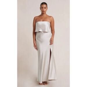 Bec And Bridge The Dreamer Strapless Top and Skirt Two Piece Set Size 4 White
